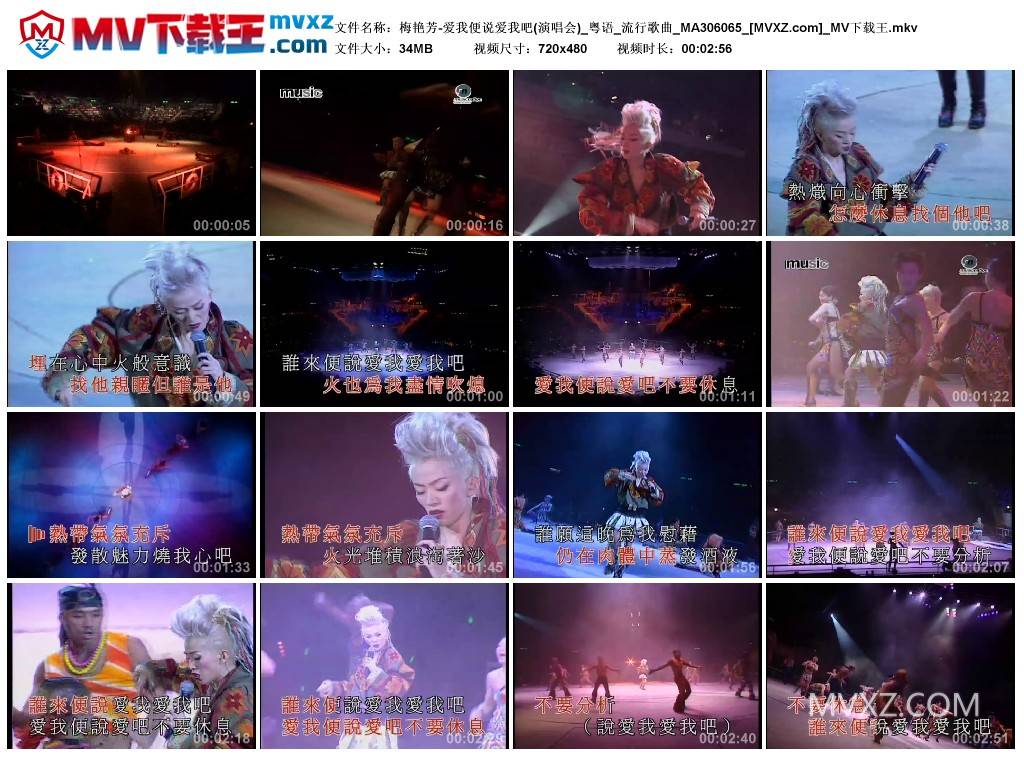 梅艳芳-爱我便说爱我吧(演唱会)_粤语_流行歌曲_MA306065